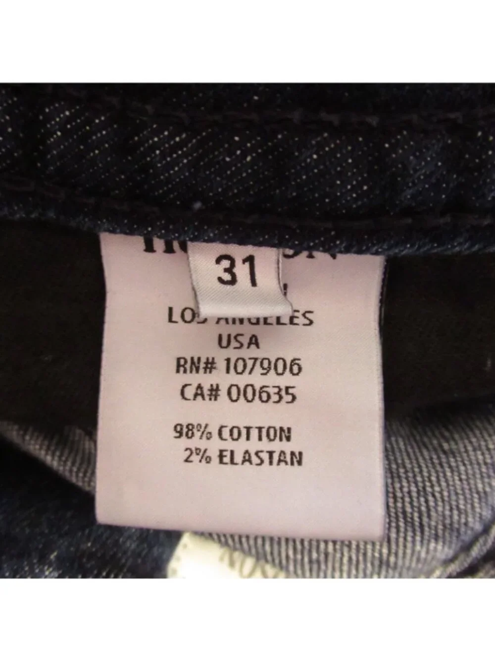 Hudson Jeans 31 Long Tall Signature Flare Bootcut Flap‎ Pockets Dark Distressed - Picture 7 of 7
